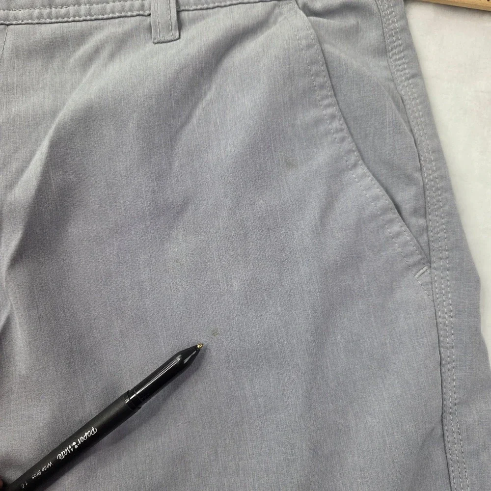 Quiksilver Hybrid Shorts Mens‎ 34 Gray Heathered Amphibian Walk Shorts Good